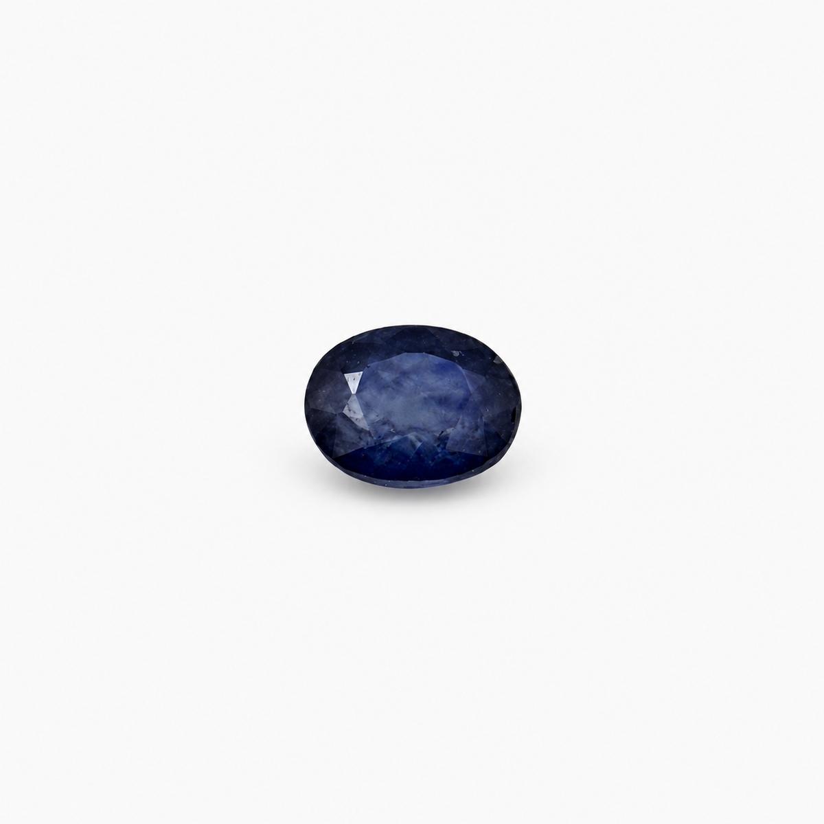 147 Sapphire 0.65 ct, oval deep blue gemstone