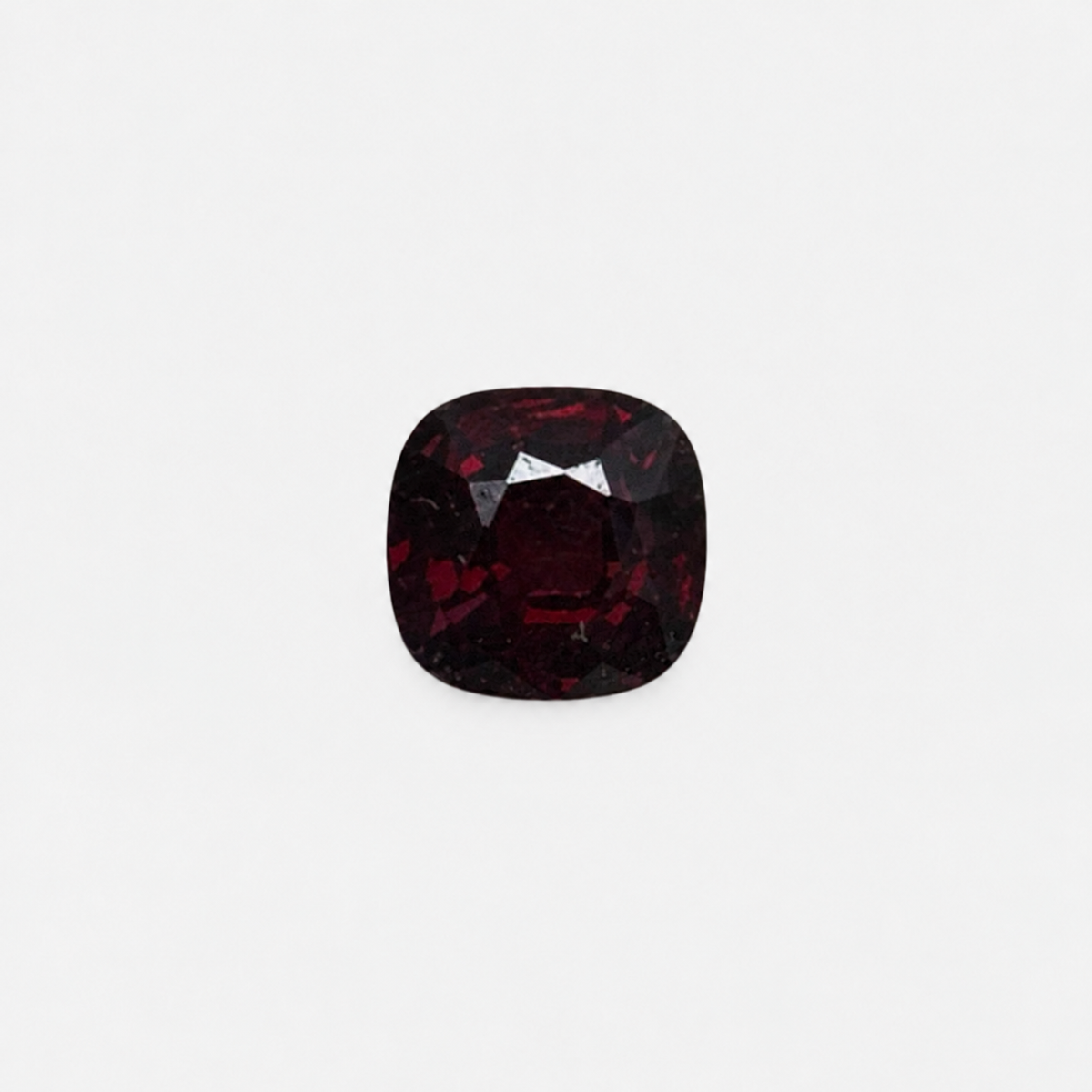 149 Spinel 0.95 ct, dark burgundy cushion cut